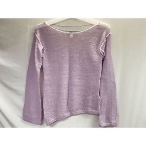 Urban Outfitters Womens Tunic Long Sleeve Asymmetrical Knit Top Purple Small
